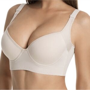 Elegant Beige Full Support Bra
